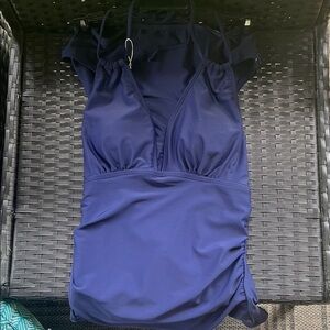 Navy Blue Tankini Swimsuit